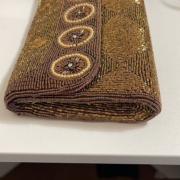 Vintage Marshall fields, copper beaded purse - Picture 5 of 16